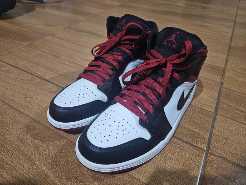 Size 10.5  - Air Jordan 1 Mid Gym Red Black Toe