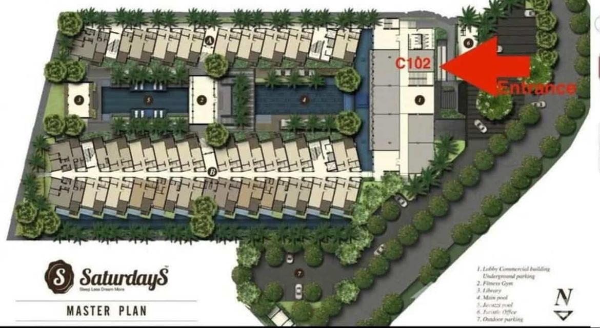 The commercial shop on the first floor of the popular Saturdays Residence for 129 luxury apartments 6