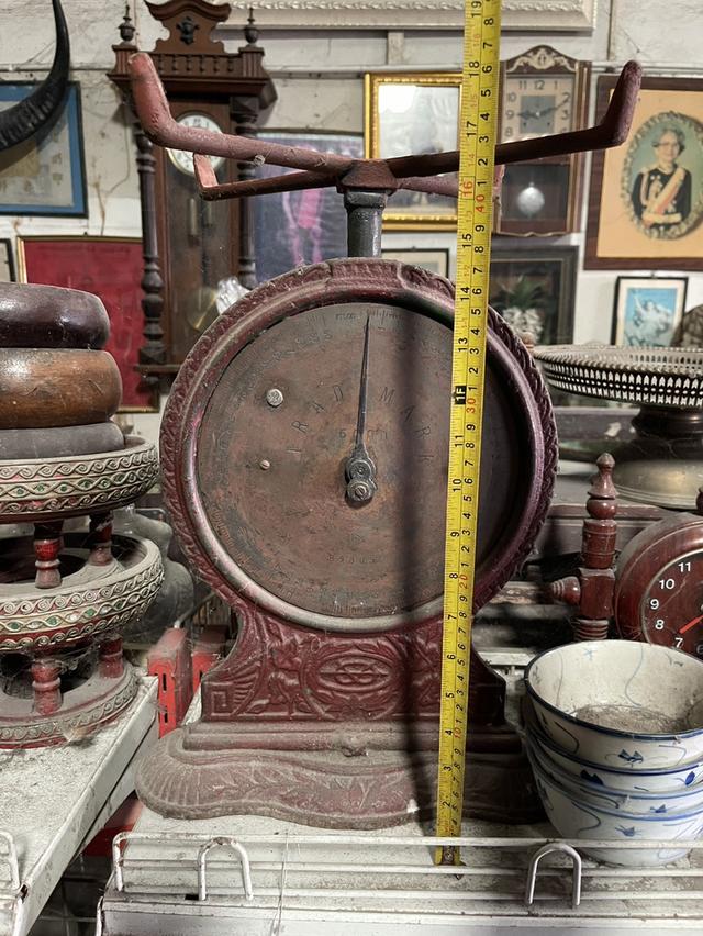 ตาชั่งโบราณ ขนาดชั่ง60กิโล กิโลโบราณ หน้าปัดทองเหลือง