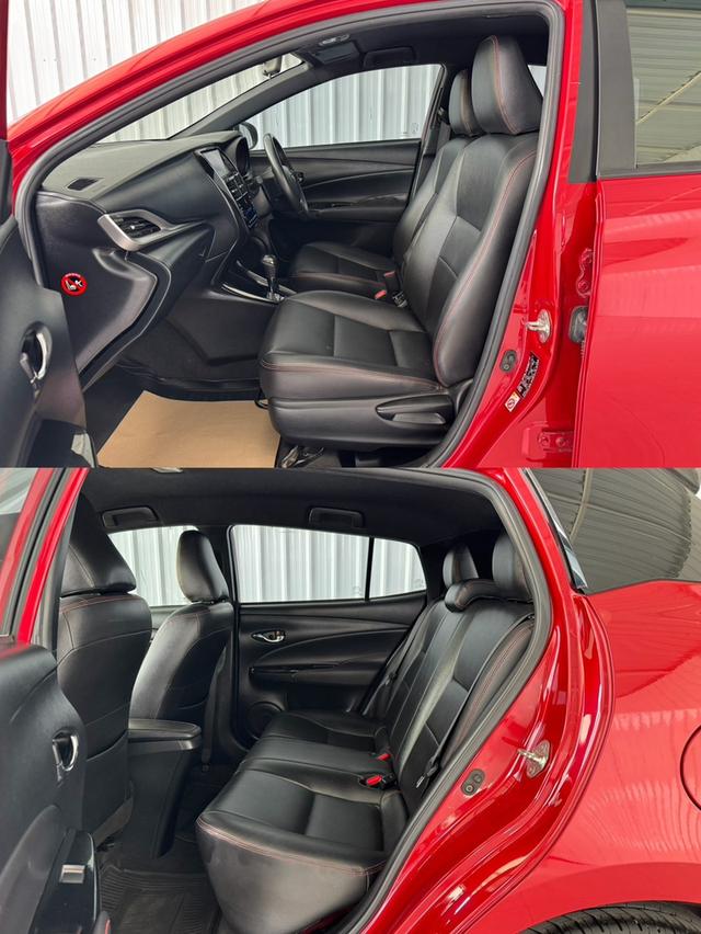 รถบ้าน สีแดงตัวท๊อป Toyota Yaris 1.2G เครดิตดีฟรีดาวน์ได้ รูปที่ 9