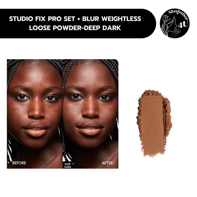 M•A•C STUDIO FIX PRO SET + BLUR WEIGHTLESS LOOSE POWDER 4