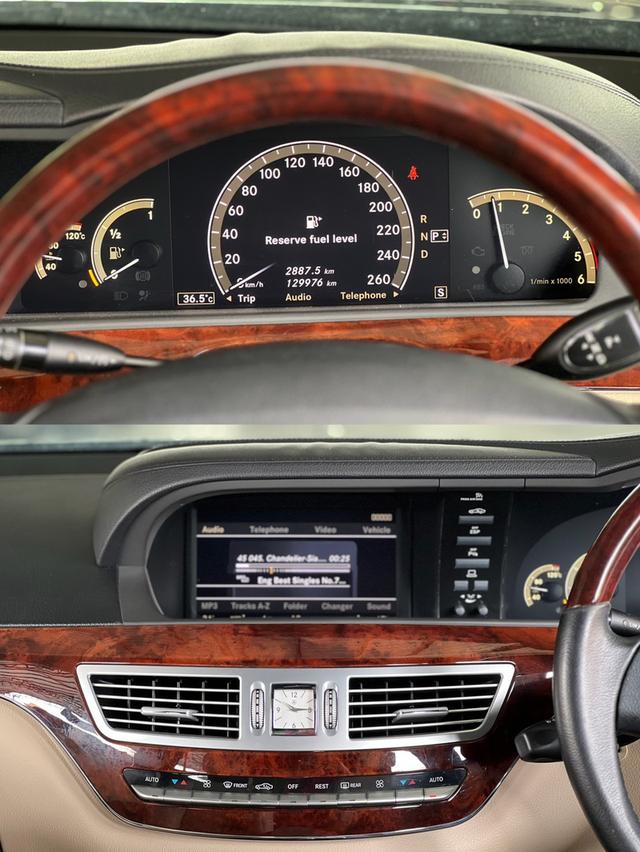ปี 2009 BENZ S-CLASS, S320 CDI โฉม W221 ปี06-13 สีดำ เกียร์ออโต้ เครื่องยนต์ดีเซล 12