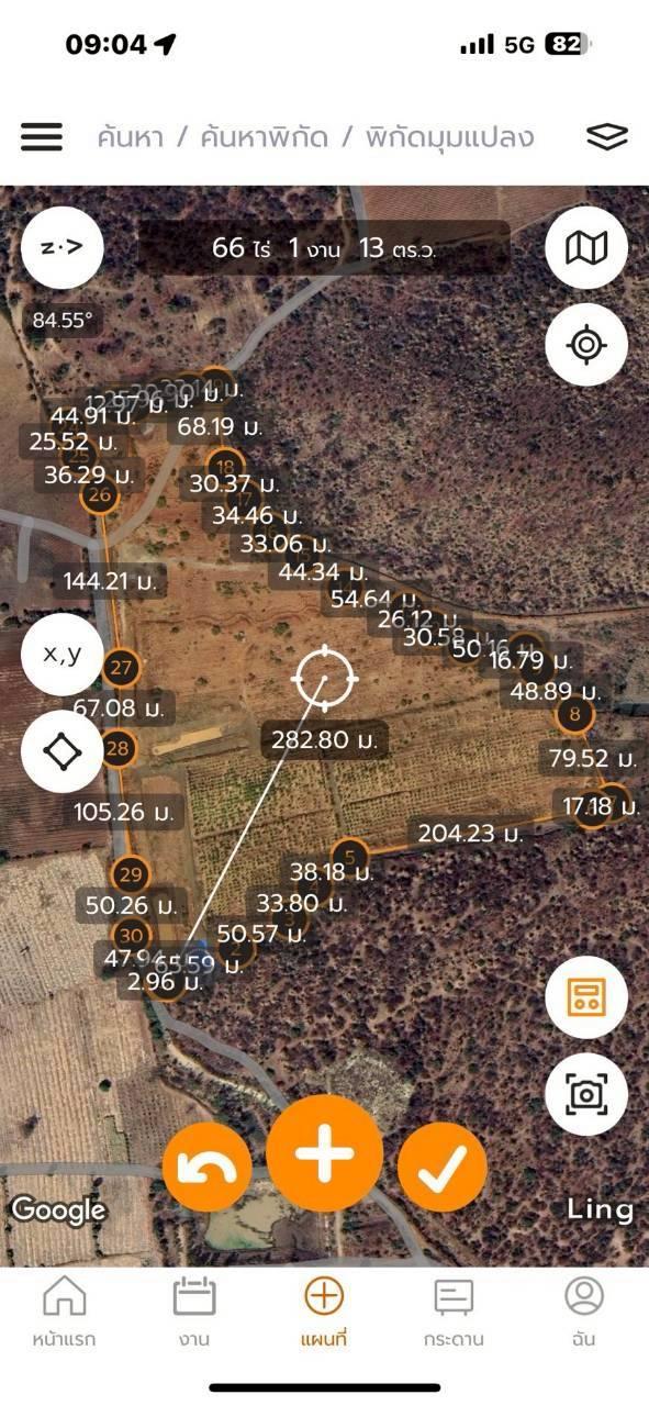 ที่ดิน 66ไร่ติดเขา อ.ห้วยกระเจา พร้อมแปลงไผ่ สระเก็บน้ำและบ้านพักคนงาน 1