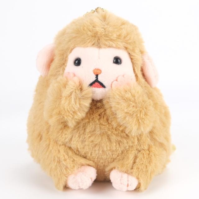 พวงกุญแจ ลิงอ้วน คินาโกะ ดังโงะ 🐒 Kinako Monkey・Saru Dango ~ AMUSE Plush Keychain ~ Mascot 10 cm 🍡 รูปที่ 9