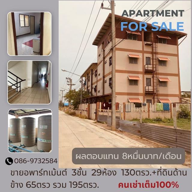 อพาร์ทเม้นต์ ซ.เมตตา ถ.เลียบคลอง7 ลำลูกกา ผลตอบแทนสูง มีบริษัทเช่าทั้งหมดต่อทุก2ปี 1