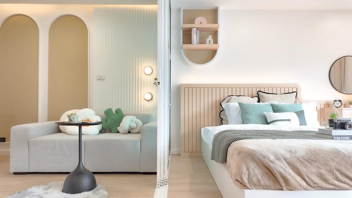 Condo City Villa Ladprao 130 ใกล้รถไฟฟ้าสีเหลือง ลาดพร้าว 101 ห้อง 33 ตารางเมตร ชั้น8 ตึกF ตกแต่งครบ 1