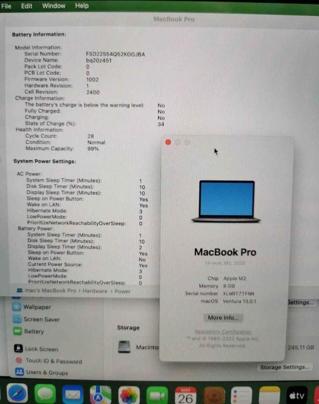Macbook Pro M2 เครื่องสีเทาเงิน สวยมาก 3