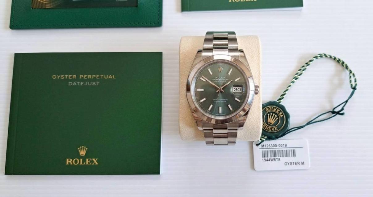 ขายนาฬิกา Rolex Datejust 41 Mint Green Ref. M126300-0019 สภาพมือสอง ใหม่มาก พร้อมใช้ รูปที่ 6