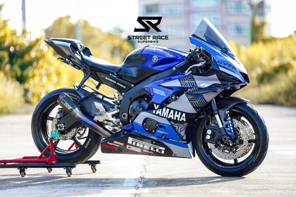 2021 Yamaha yzf-r6 น้ำเงิน รถปี 2021 รถสวย มือเดียว ของแต่งท่วมๆ 2