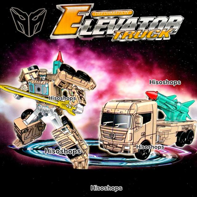 DEFORM ELEVATOR TRUCK 6 in 1 หุ่นยนต์แปลงร่างเป็นรถบรรทุก พร้อมรวมร่างได้ 6 ใน 1 หลากหลายแบบ งานเท่ห์มาก 8