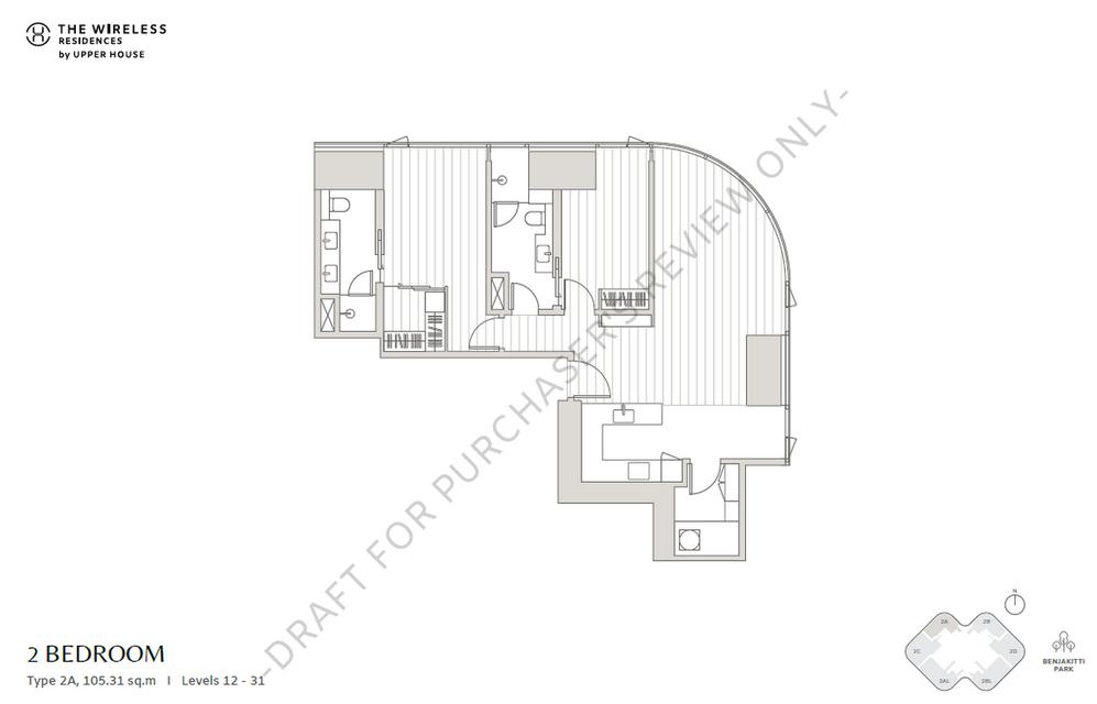 2-Bedroom @ The Wireless Residences by Upper House ราคาแรกสุดของโครงการ ถูกกว่าตอนนี้หลายล้านบาท เจ้าของขายเอง 1