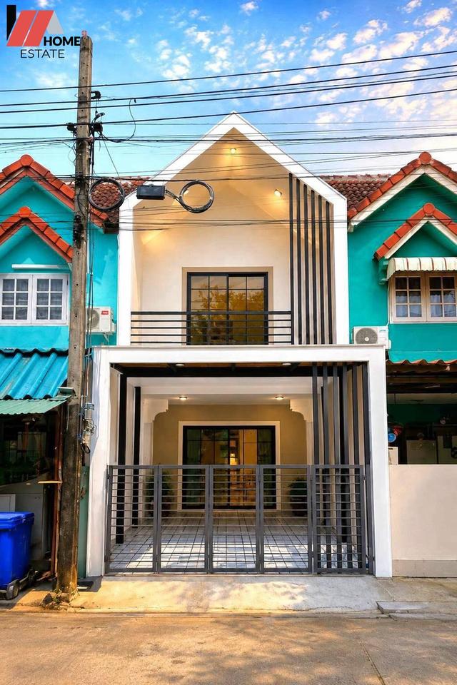 หมู่บ้านพร้อมจิตร ซอยกันตนา - บางใหญ่ หน้าสวน หลังติดทุ่งนา ลมดี วิวธรรมชาติ 3