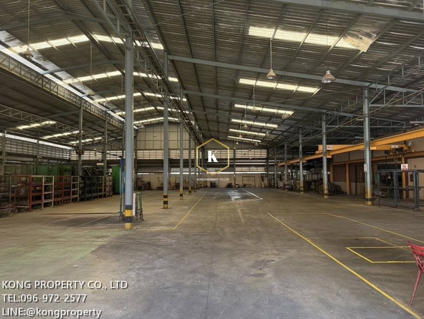 ให้เช่าโรงงาน บางพลี สมุทรปราการ 5,200 ตรม.  ใกล้นิคมบางปู มีใบรง. 10