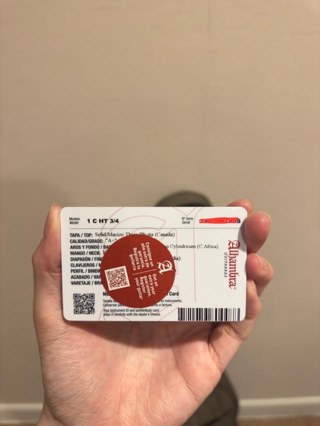 Alhambra model 1 C HT 3/4 รูปที่ 8