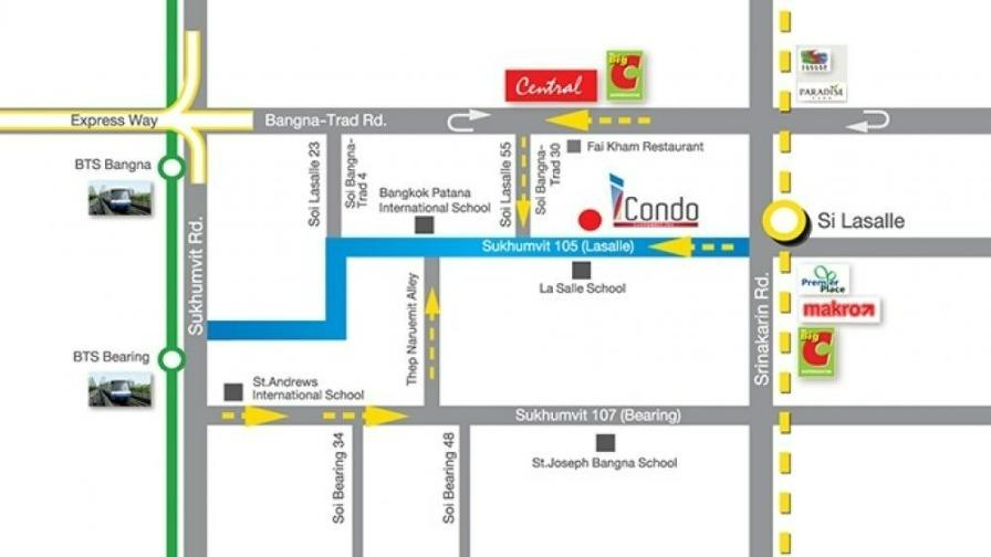 ขาย I CONDO Sukhumvit 105 - 3 (ไอ คอนโด สุขุมวิท 105-3)  ทางด่วนบางนา 10