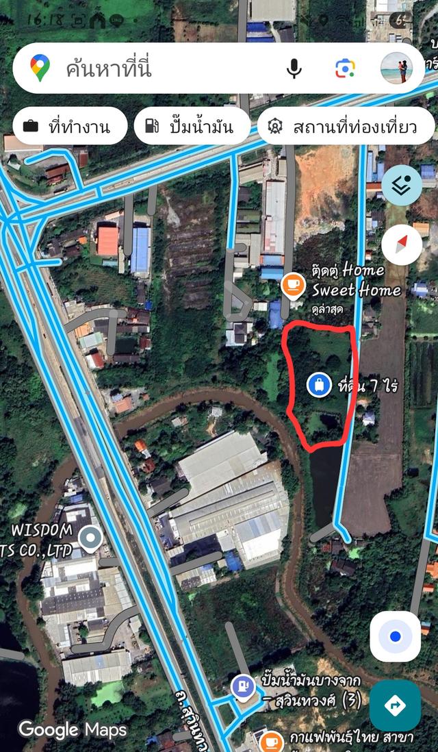 ที่ดินเปล่าถมแล้ว 7 ไร่ ใกล้กรุงเทพ ที่ดินสวย บรรยากาศดี มีทุ่งนา โฉนดครุฑแดง อ.เมือง ต.วังตะเคียน จ.ฉะเชิงเทรา 6