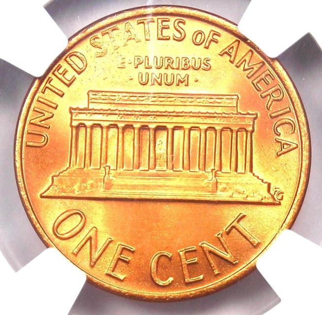 เหรียญ 1 เซนต์ ลินคอล์น (Lincoln Cent) ปี 1976 จากสหรัฐอเมริกา รูปที่ 2