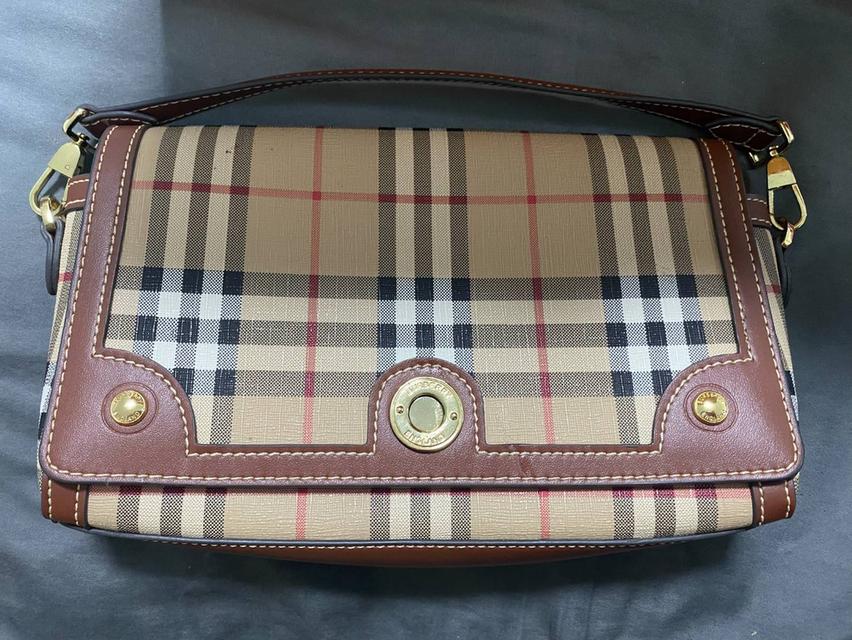 Burberry Note Cloth Crossbody Bag in Vintage Check