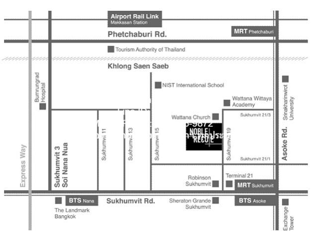 ให้เช่า RENT คอนโด. Noble Recole Sukhumvit 19 โนเบิล รีโคล สุขุมวิท 19 1 ห้องนอน 1 BR 35 SQUARE METER 30000 THB ไม่ไกลจา 2