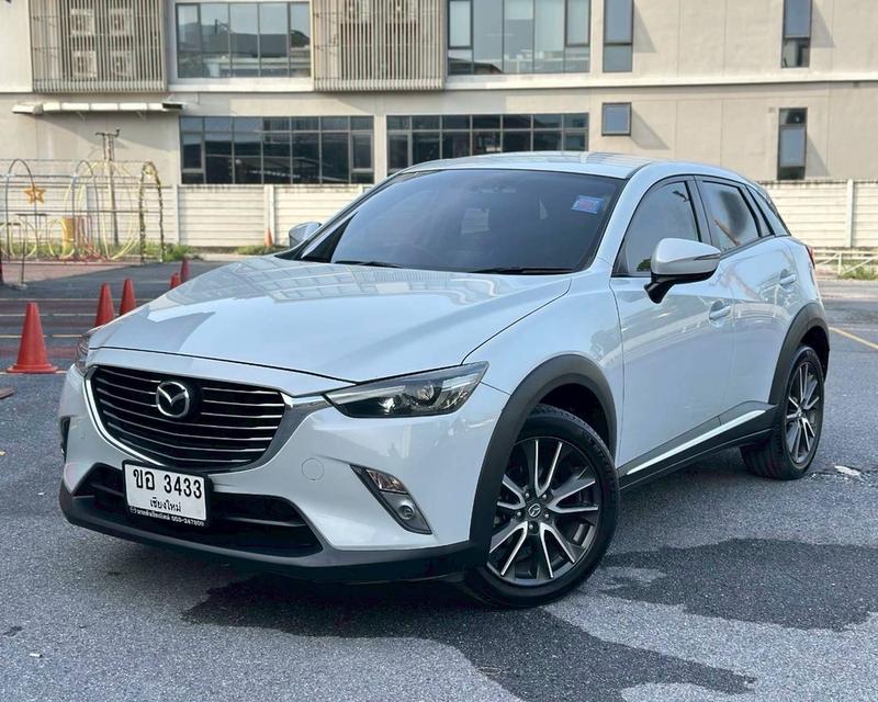 รหัสรถ QT3433 Mazda CX-3 2.0S Skyactiv เกียร์ออโต้ สีขาวพิเศษจาก Mazda ปี 2015