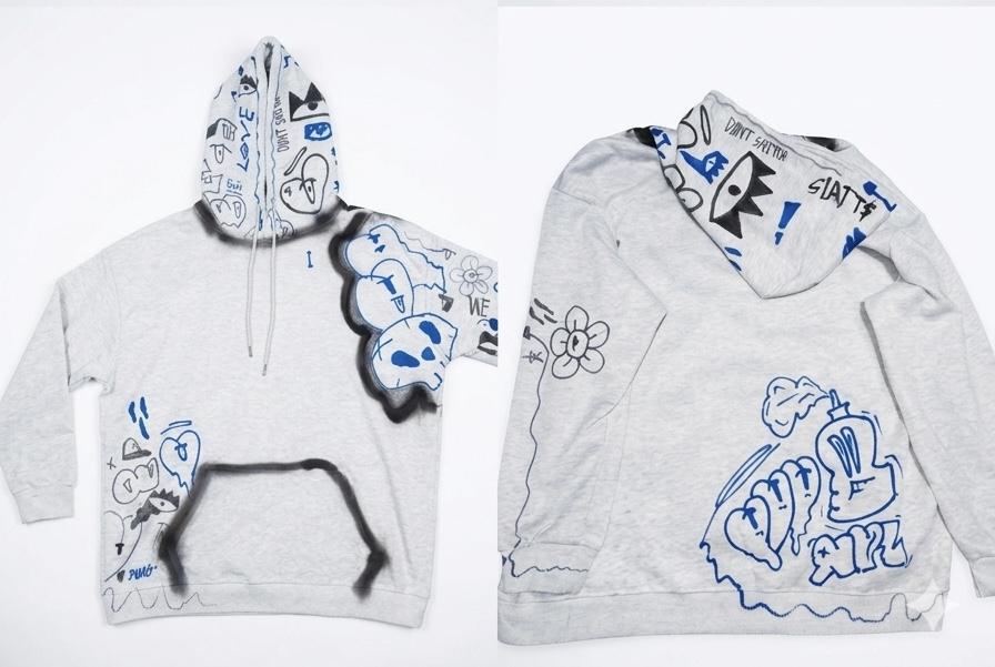 Limited Hoodie oversized Graffiti