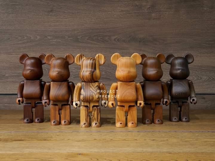 Bearbrick 400% Karimoku Zebrawood 2