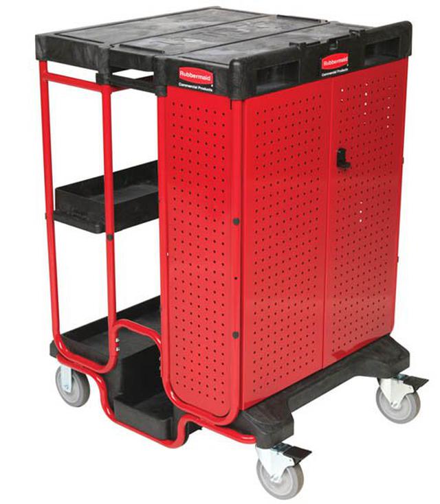 Ladder Cart with Cabinet   รถเข็นพร้อมช่องวางบันไดและตู้เก็บอุปกรณ์ 1