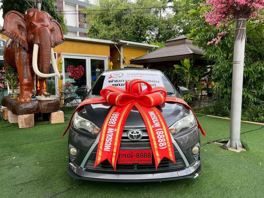 รถToyota YARIS ตัว E เครื่อง1.2cc.ปี2014 ไมล์แท้ 176,xxx กม. เครื่องเบนซิน เกียร์AUTO ฟรีดาวน์