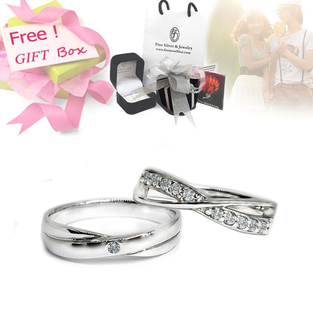 Finejewelthai.com Diamond Gift Set แหวนคู่รัก แหวนเพชรแท้ เบลเยี่ยมคัท รูปย่อยที่ 2