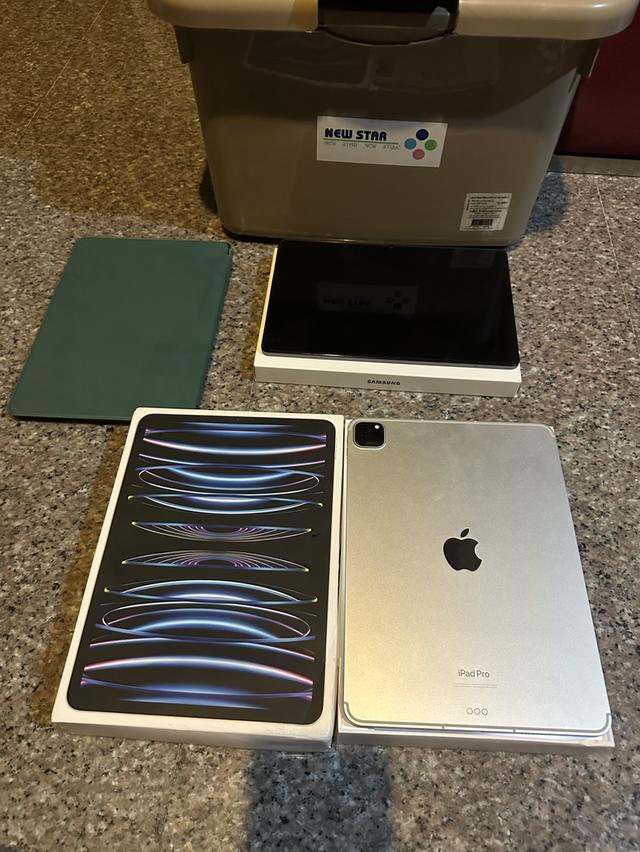 ขายiPadPro11นิ้ว M2 สีSilver256กิ๊กสูนTrueยกกล่องWifi Celluer ใส่ซิมได้จอไม่เหลืองหายาก รูปย่อยที่ 2