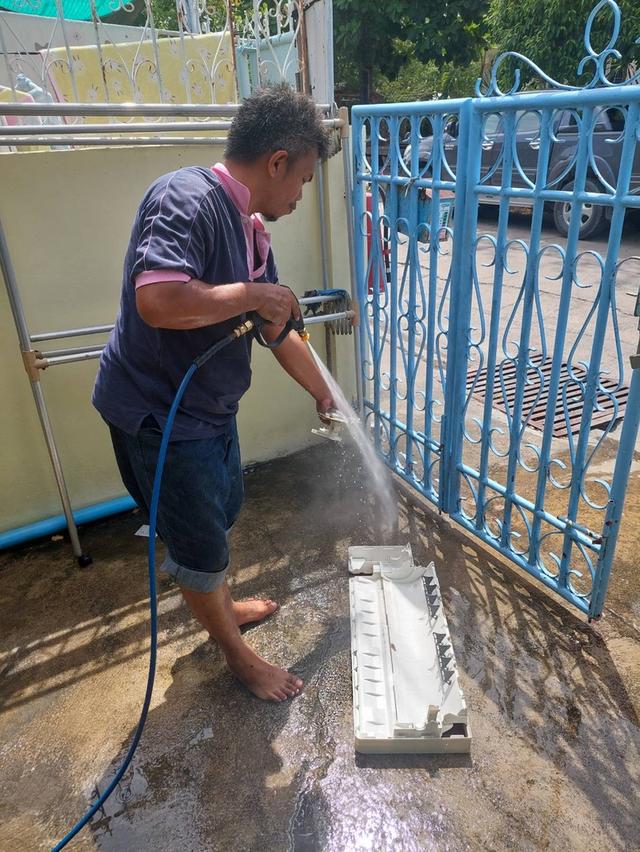 ล้างแอร์บ้าน-ซ่อมแอร์บริษัท ซอยมังกรขันดี ซอยบจรวิทย์ แพรกษา บางปลา คลองขุด บางพลี  1