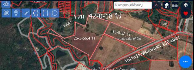 ขายที่ดิน 42ไร่ ต.ท่ามะปราง อ.แก่งคอย ห่างถนนแก่งคอยบ้านนา 1.5 กม ห่างโรงเรียนท่ามะปราง250 เมตร หน้ากว้างติดถนนดำ 130 เมตร