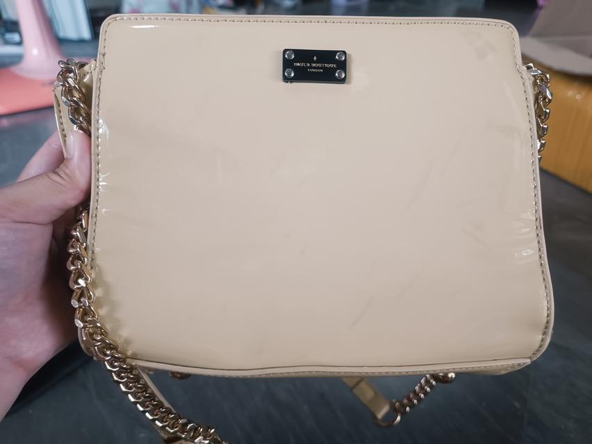 กระเป๋า แบรนด์ PAULS BOUTIQUE LONDON สีครีมเบจ มือสอง