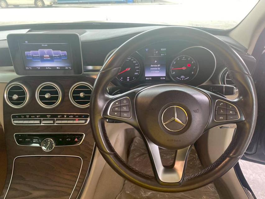 MERCEDES BENZ C-CLASS 350e EXCLUSIVE W205 เกียร์ AT ปี 2016 สีดำ เบนซิน HYBRIDเลขไมล์ 85,676 กม.ราคา 499,000 บาทโทร 09296998996B448 รูปที่ 13