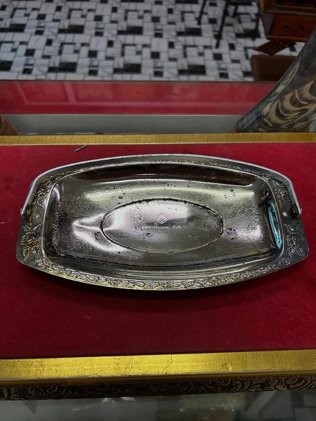 ถาด silver plated ถาดเคลือบเกินเก่า 5