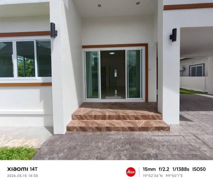 บ้านเดี่ยวสร้างใหม่พร้อมเข้าอยู่กลางเมืองเชียงรายทำเลไข่แดง 15