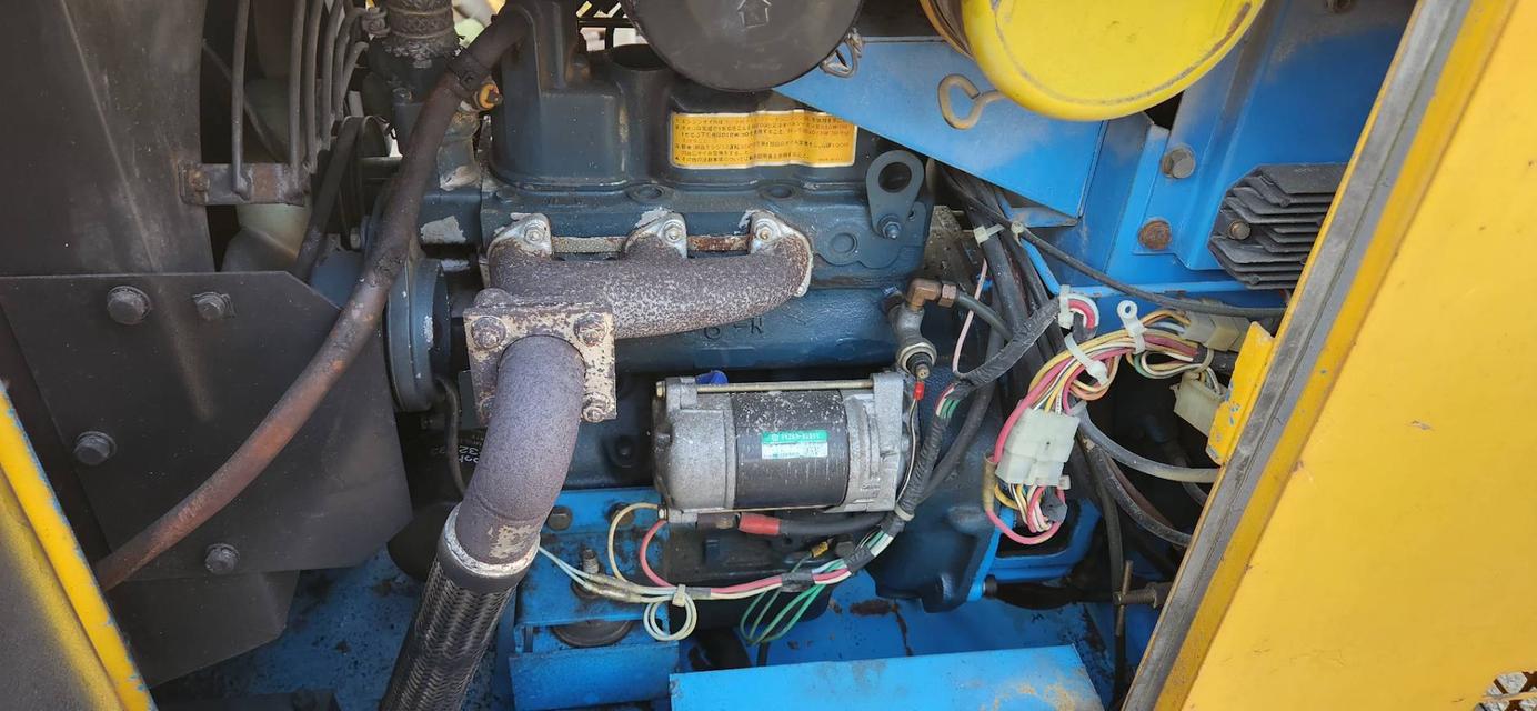 เครื่องปั๊มลม ปั๊มลม DENYO PDS70SS เครื่อง kubota ดีเซล 3สูบ เก่าญี่ปุ่น ชั่วโมงทำงานน้อย