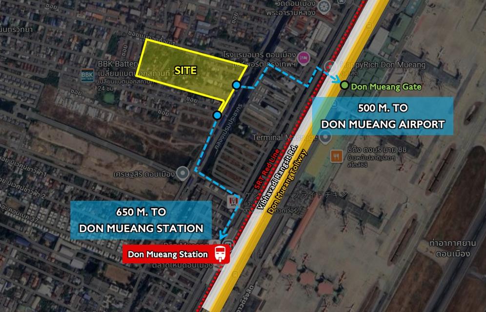 ขายที่ดินใกล้สนามบินดอนเมือง 29 ไร่ เจ้าของขายเอง !! 3