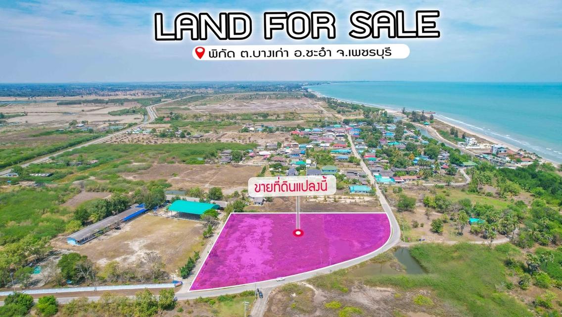 ขายที่ดินใกล้ทะเลชะอำ 4 ไร่