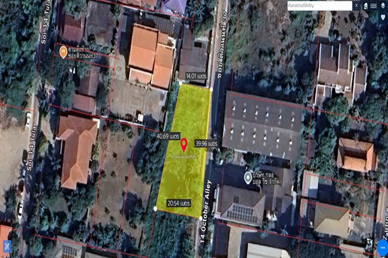 ที่ดินเปล่า เนื้อที่ 168 ตร.ว. ซอยติวานนท์ 37 แยก 5 ใกล้ BTS สนามบินน้ำ(สายสีชมพู) ถนนงามวงศ์วาน ตำบลท่าทราย อำเภอเมืองนนทบุรี นนทบุรี 4