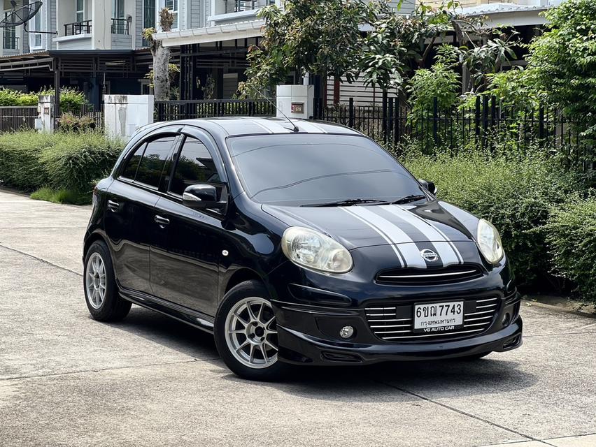Nissan March 1.2EL ปี2012 สีดำ ออโต้ เบนซิน