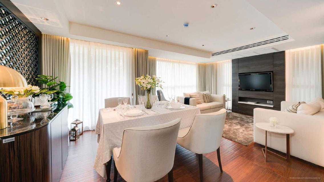 ห้องชุดสุดหรู 2 ห้องนอน ขนาด 163.98 ตร.ม. The Private Residence Rajdamri – ใจกลางราชดำริ 1