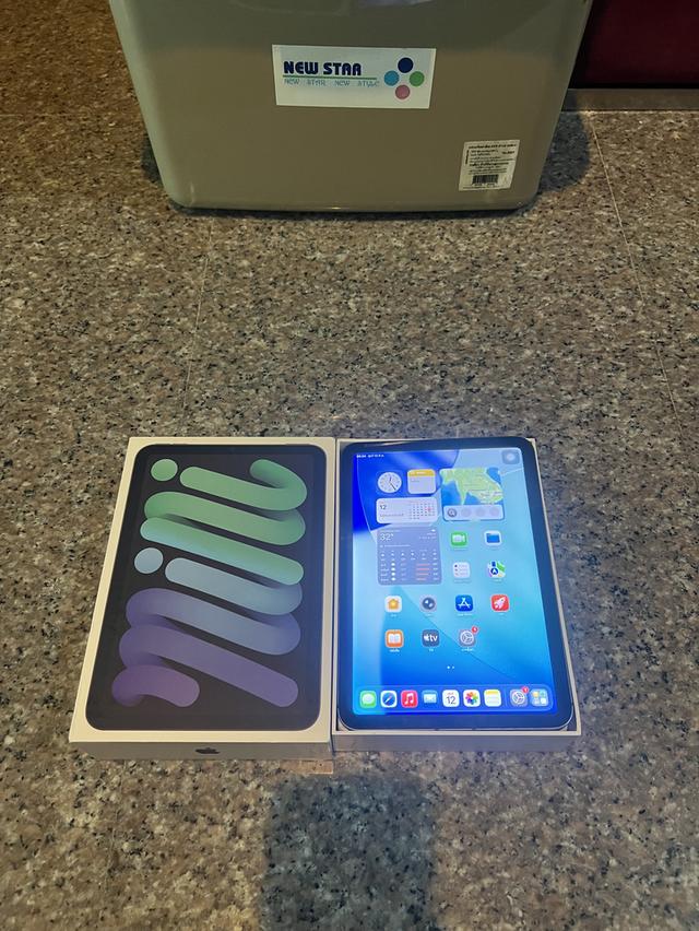 ขายiPadMini6สีดำ64กิ๊กWifi Celluer ใส่ซิมได้ใช้งานดีทุกๆฟังชั่นถูกๆ