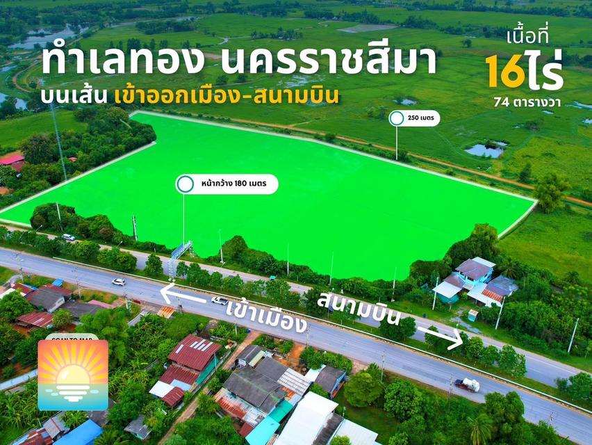 ขายที่ดินตำบลพระพุทธอำเภอเฉลิมพระเกียรติจังหวัดนครราชสีมา ติดถนนเพชรมาตุคลา226 ใกล้องค์การบริหารส่วนตำบลพระพุทธ 1