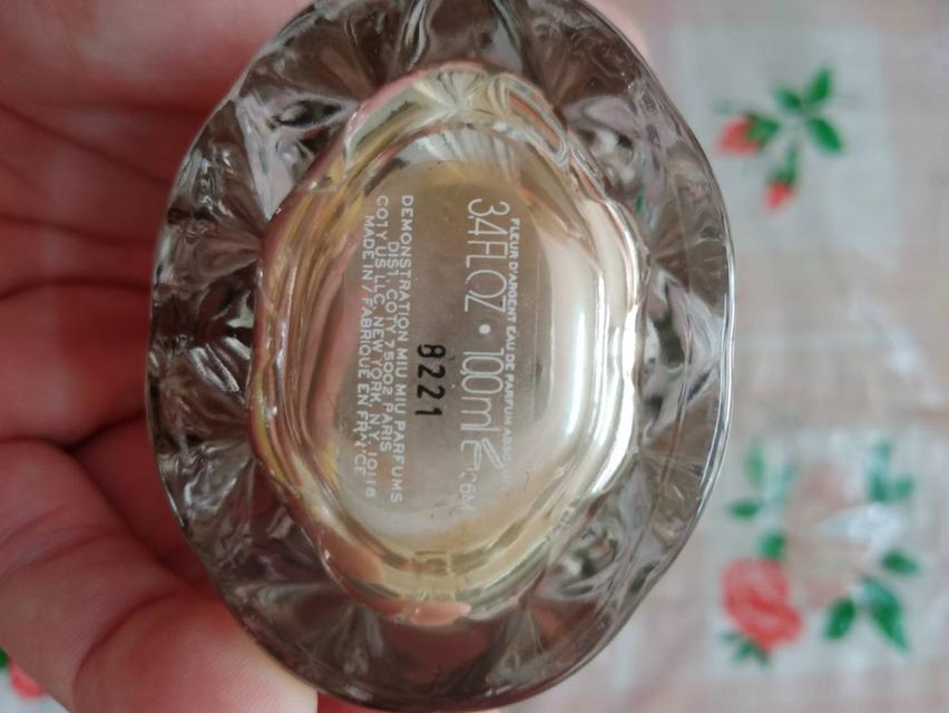 น้ำหอมแท้ราคาคุยกันได้ Miu Miu Fleur D Argent pour femme edp 100ml