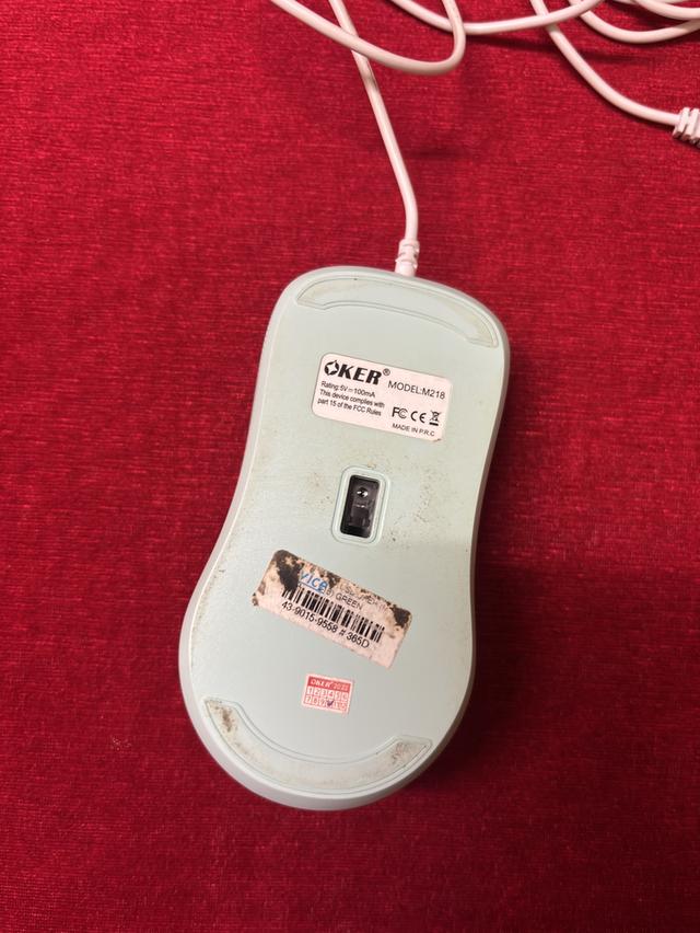 เมาส์ OKER มือสอง ใช้งานน้อย หัวเสียบ USB รุ่น M218 2