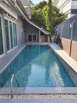 ให้เช่า บ้านเดี่ยว Newly renovated single house with pool Pridi Banomyong 14 Sukhumvit 71 ขนาด 160 ตรว. พื้นที่ 450 ตรม. 3