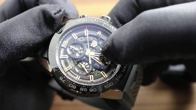 Tag Heuer Carrera Black Skeleton Ref.CAR2A1W 🎱🔴 Size 43 mm 3