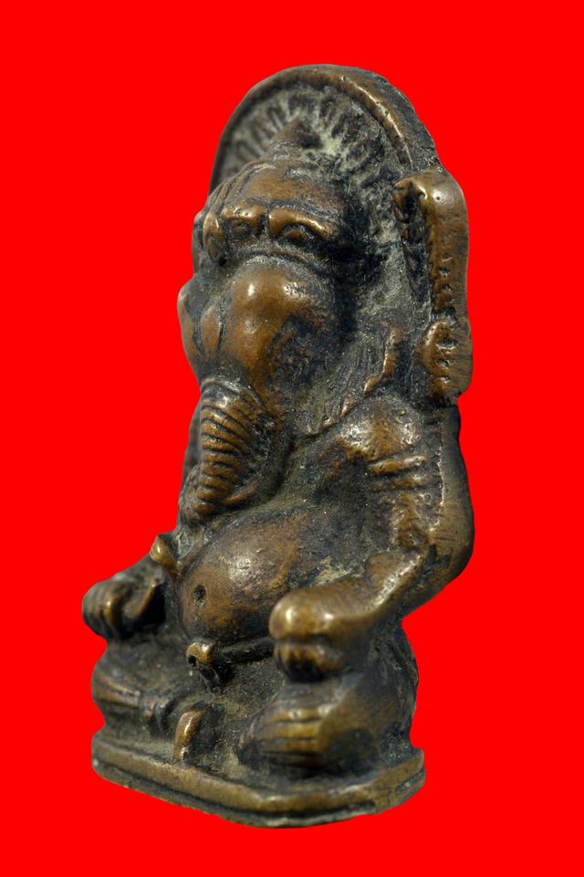 พระพิฆเนศโบราณ หลวงพ่อกิ๋น วัดดอนยานนาวาปี2480 เนื้อโลหะผสม มีกริ่ง รุ่นหายาก