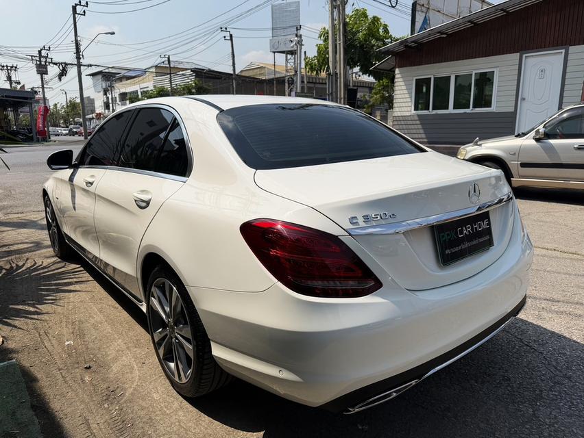 2018 BENZ C350E มือเดียวป้ายแดง เช็คศูนย์ตลอด ไมล์น้อย รูปที่ 5